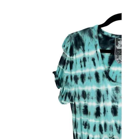 Young Fabulous & Broke Blue Black WhiteTie Dye Dress Beachy Size Small - Picture 5 of 10